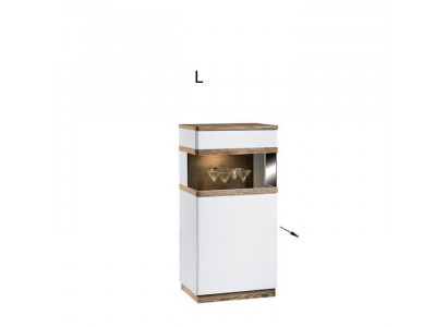 Vitrine Bois & Verre Bahut Armoire Collection Salon Style Moderne Étagère